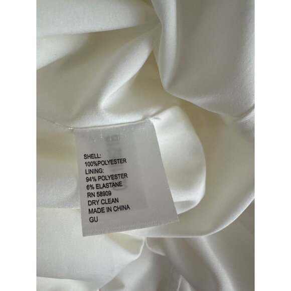 Alex Marie Ivory One-Shoulder Maternity Dressline Dress Size Medium new - Picture 6 of 6